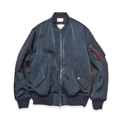 SOPHNET. x Kvadrat Flight Jacket "Navy"