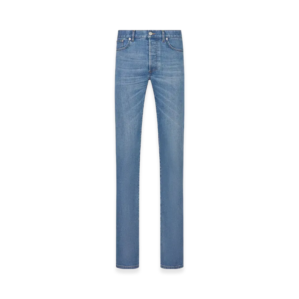 Dior Long Slim-Fit Jeans Twill "Blue"