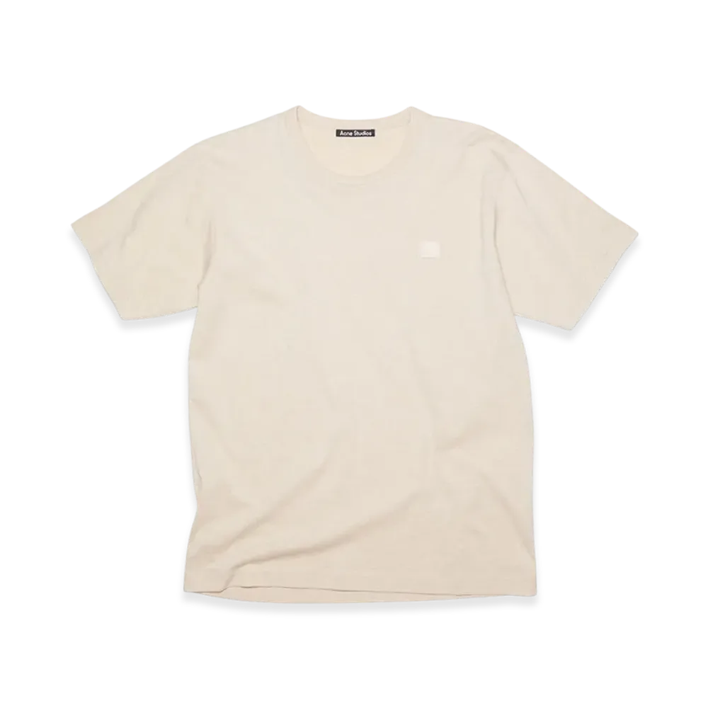 Acne Studios Nash Face Crewneck T-Shirt "OATMEAL MELANGE"