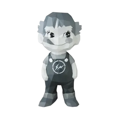 MEDICOM TOY / fragment "Fujiya Sofvi Collection" Milky The Conveni Peko-Chan Black