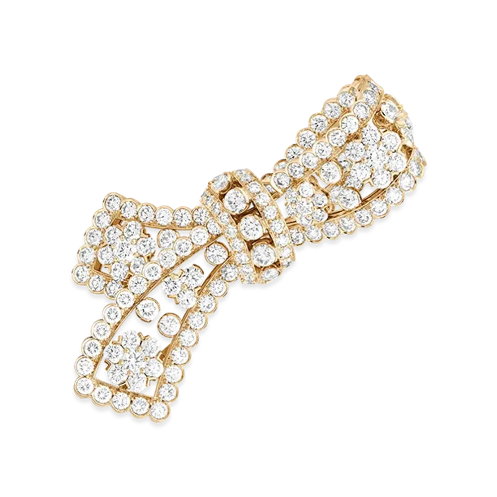 Van Cleef & Arpels Snowflake Noeud clip "18K Yellow gold/Diamond"