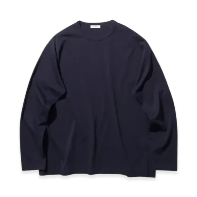 ATON Dry Cotton Jersey Standard Long Sleeve T-Shirt "Navy"