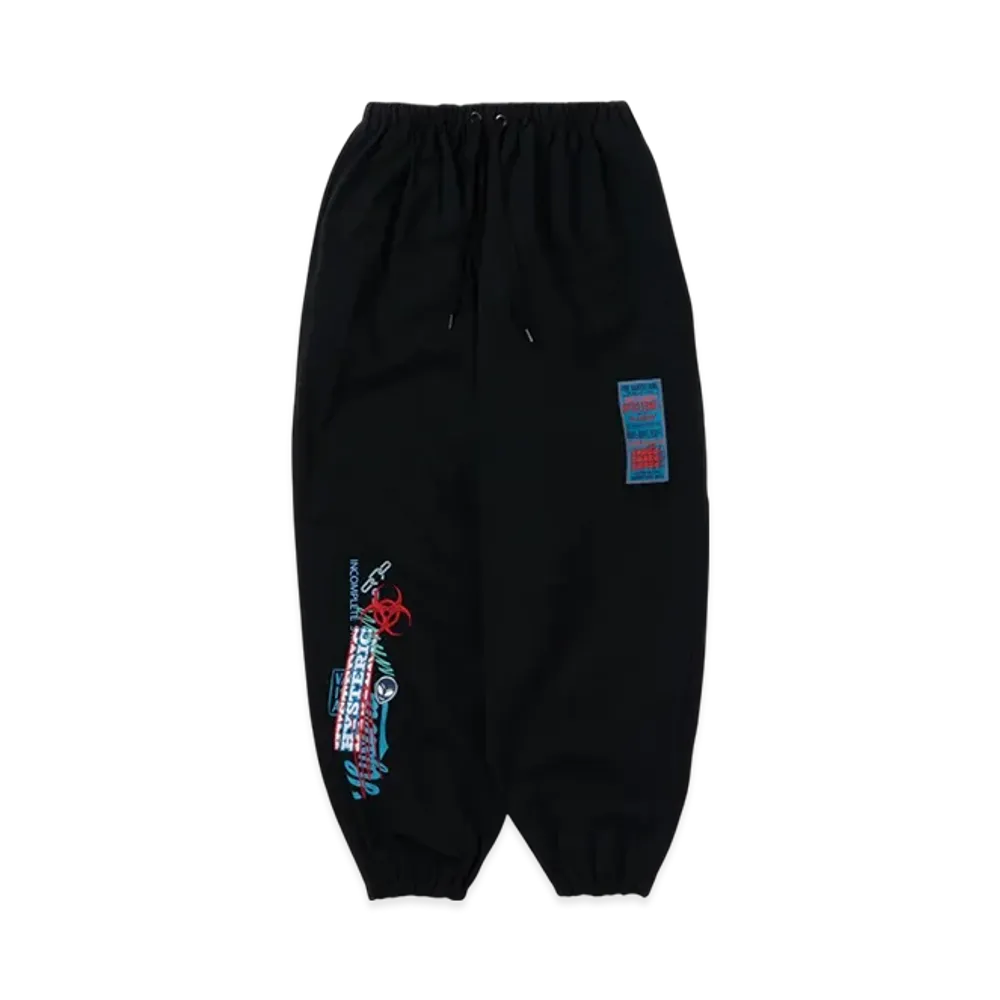 HYSTERIC GLAMOUR x Genzai Collage Cotton Pants "Black"