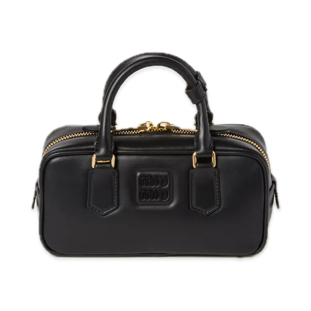 MIU MIU Arcadie Leather Bag "Black"