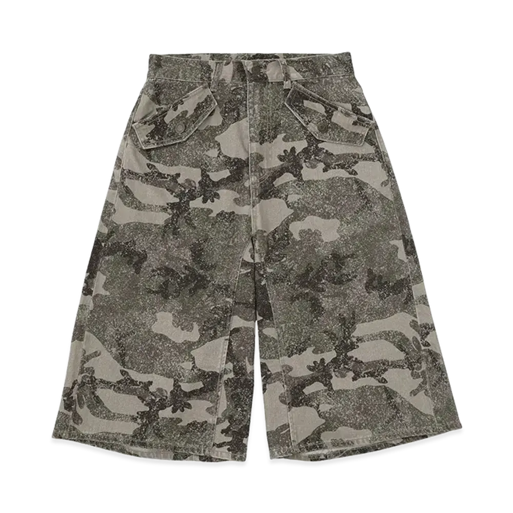 X-Girl Women's Flap Pocket Shorts "Camo"