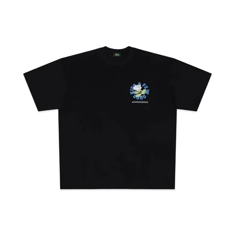 A FEW GOOD KIDS Flower Tee "Black"