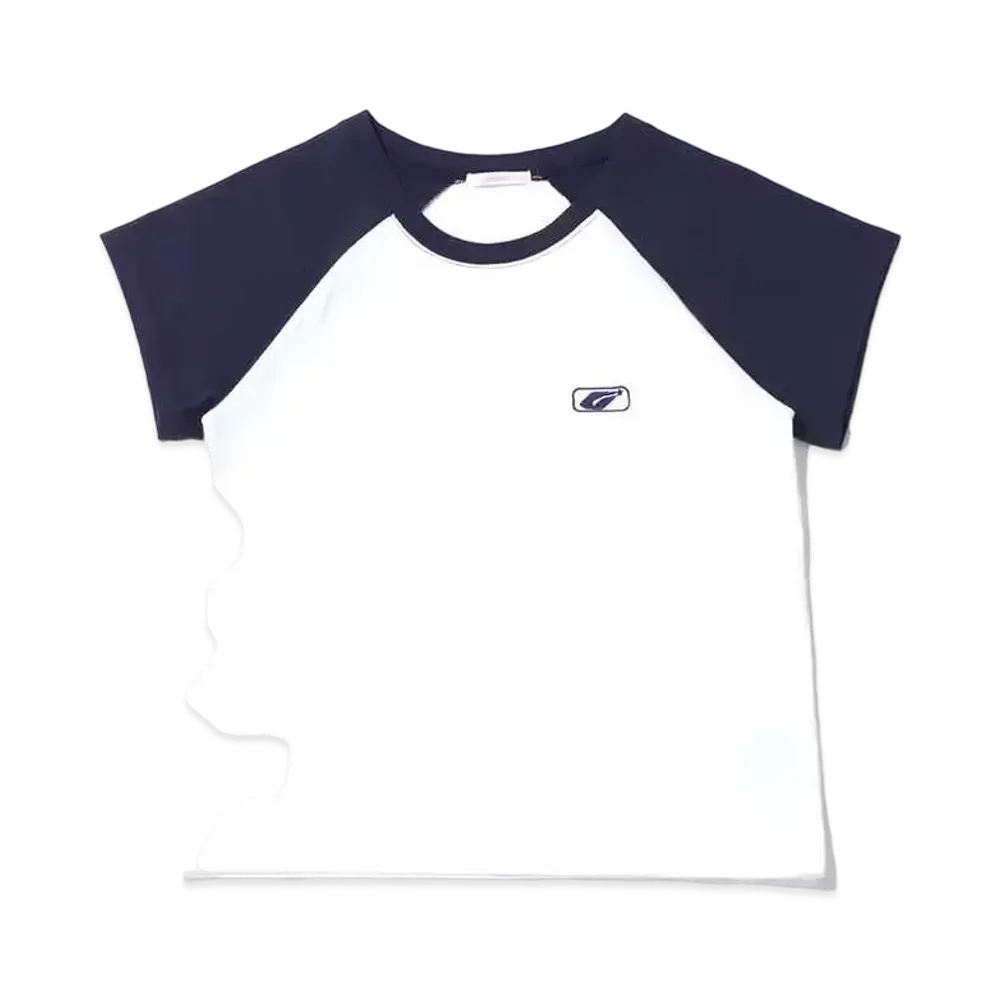 atmos pink Cap Sleeve Raglan T-Shirt "Navy"