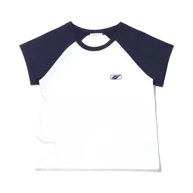atmos pink Cap Sleeve Raglan T-Shirt "Navy"