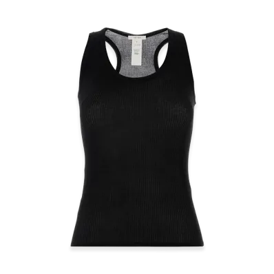 The Row Women's Cotton Cendrea Tank Top "Black"