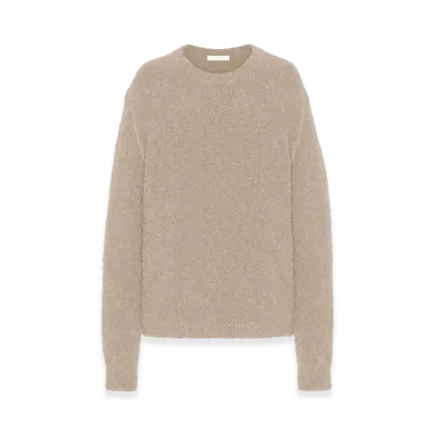 The Row Women's Leorina Cashmere, Alpaca and Silk Tops "Beige"