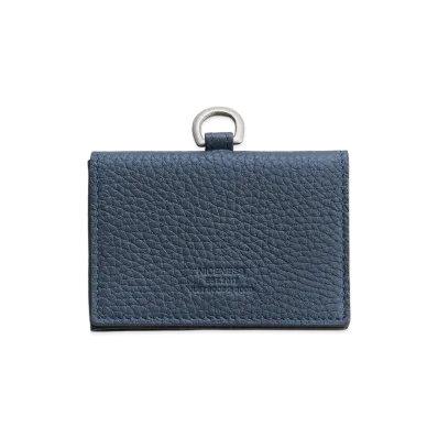 NICENESS H.Biafra Cow Leather L-Shape Card Case "Blue Gray"
