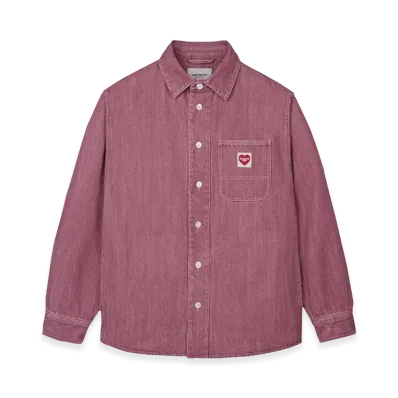 Carhartt WIP L/S Ethan Shirt "Foxglove Enzyme Bleach Wash"