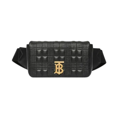 Burberry Quilting Lola Belt Bag "Black"