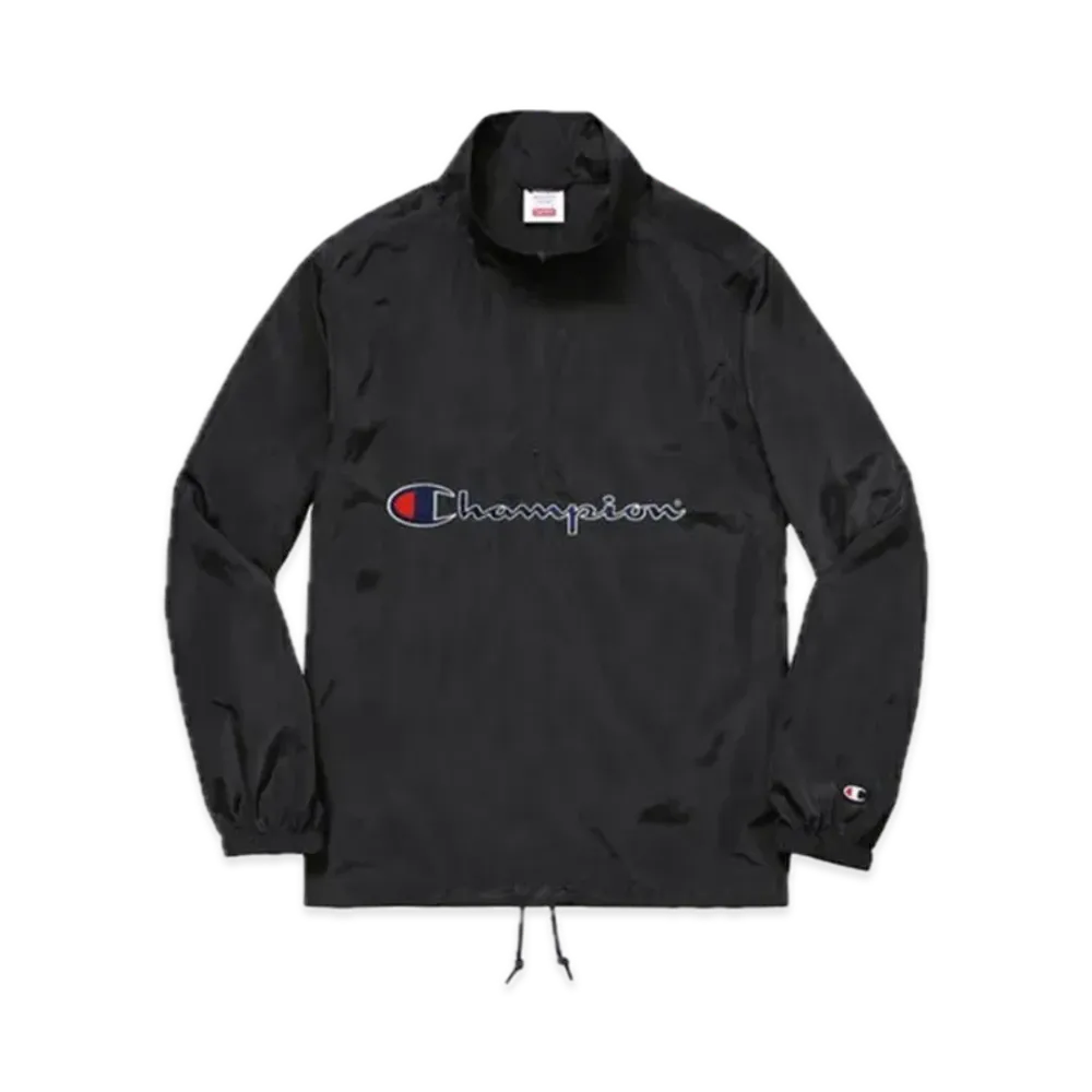 Supreme x Champion Half Zip Pullover "Black"