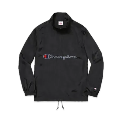 Supreme x Champion Half Zip Pullover "Black"