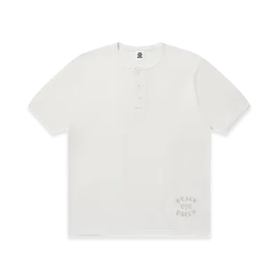BlackEyePatch OE College Henley Tee "Off White"