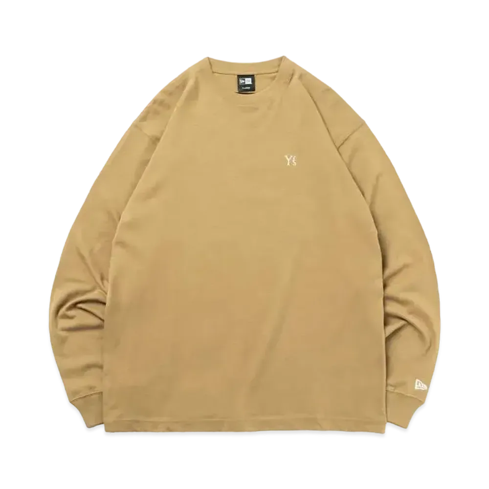 NEW ERA x Yohji Yamamoto Y's FW22 Regular Fit L/S Cotton Tee "Beige"