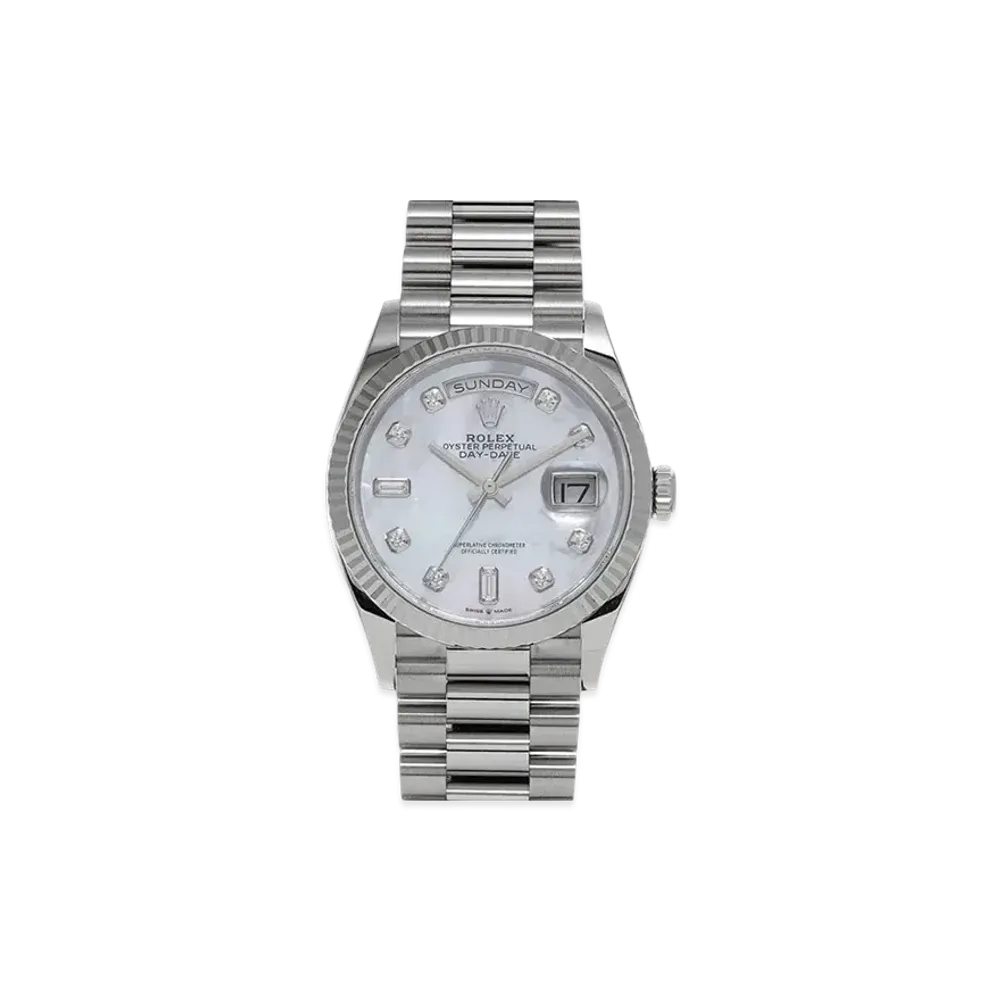 ROLEX Day-Date "White Shell/White Gold"
