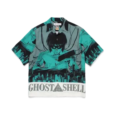 WACKO MARIA Ghost In The Shell / Kokakukidotai / Hawaiian Shirt #1 "Blue"