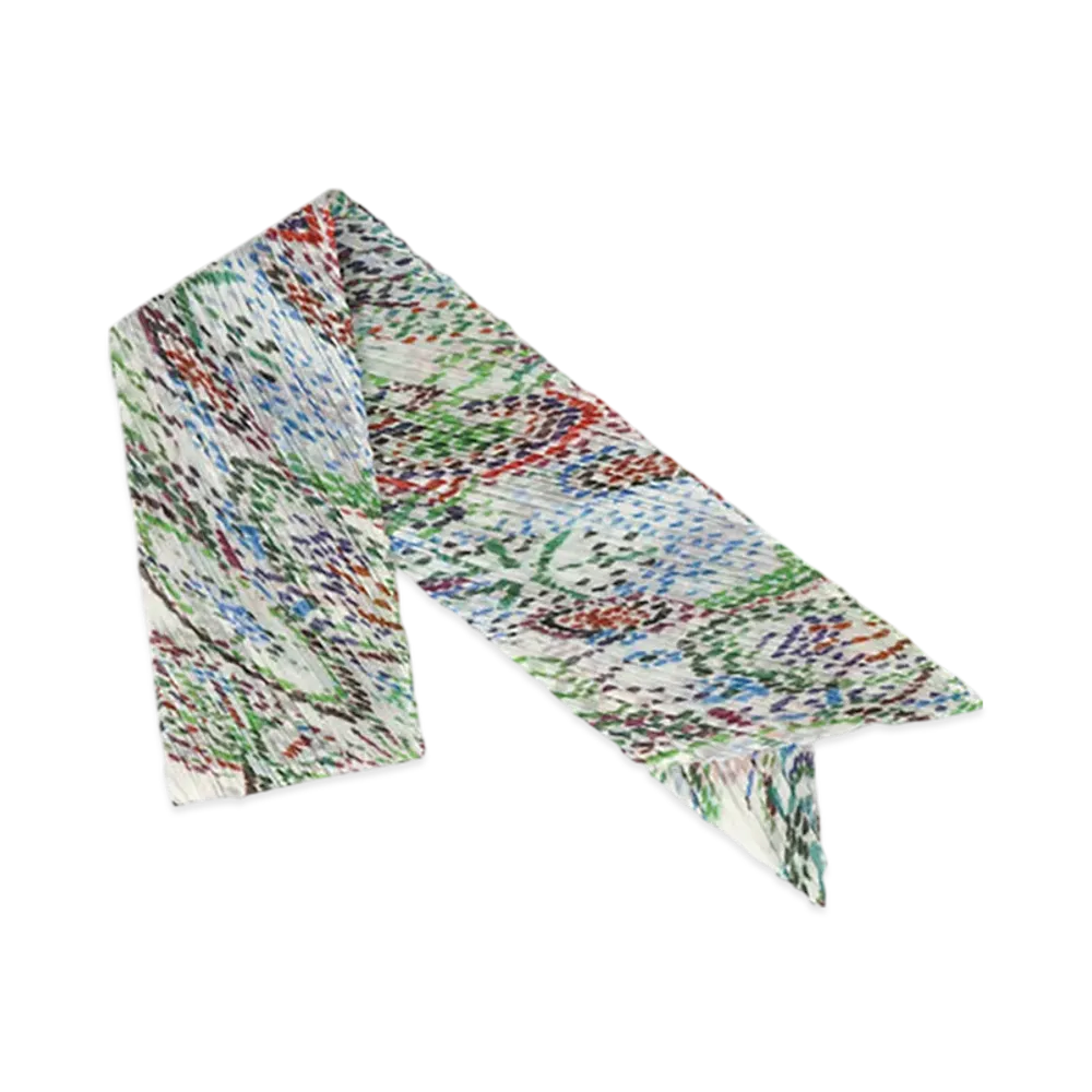 PLEATS PLEASE ISSEY MIYAKE Light Festival Scarf "White"