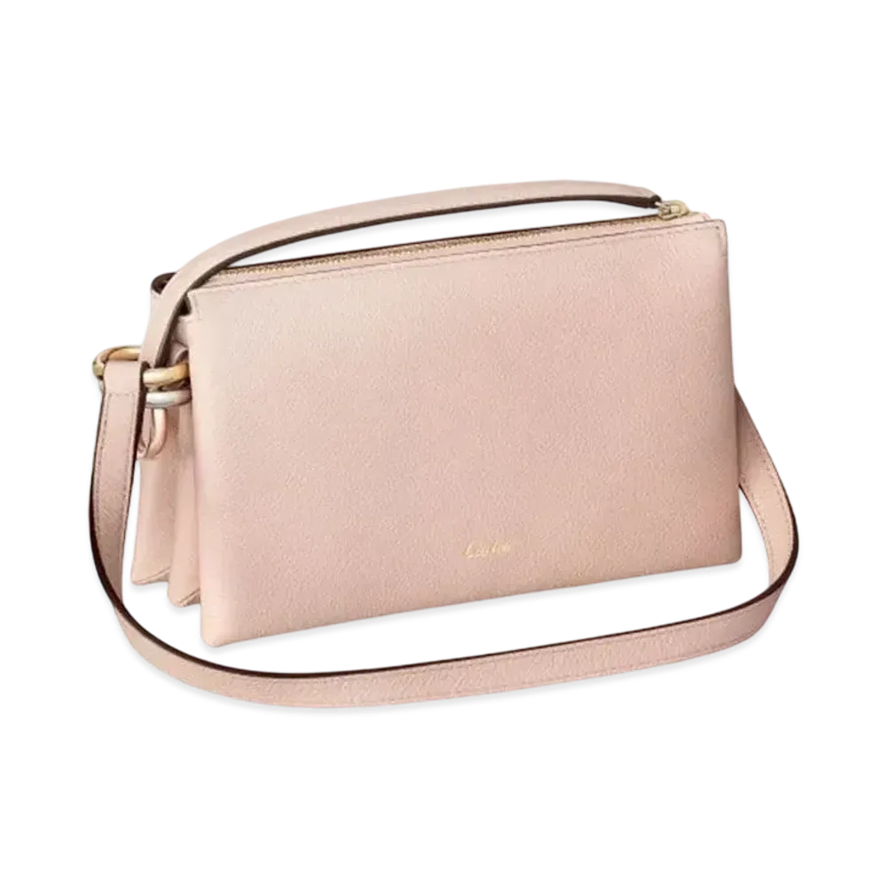 Cartier Mini Shoulder Bag, Trinity "Pink Quartz/Gold/Palladium/Pink Gold"