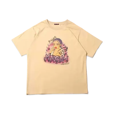 atmos pink x Riehata Graphic Big T "Beige"