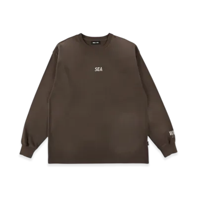 WIND AND SEA Sulfur Dyeing Logo L/S Tee "Brown"
