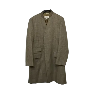 Maison Margiela Wool Twill Minimal Coat "Brown"