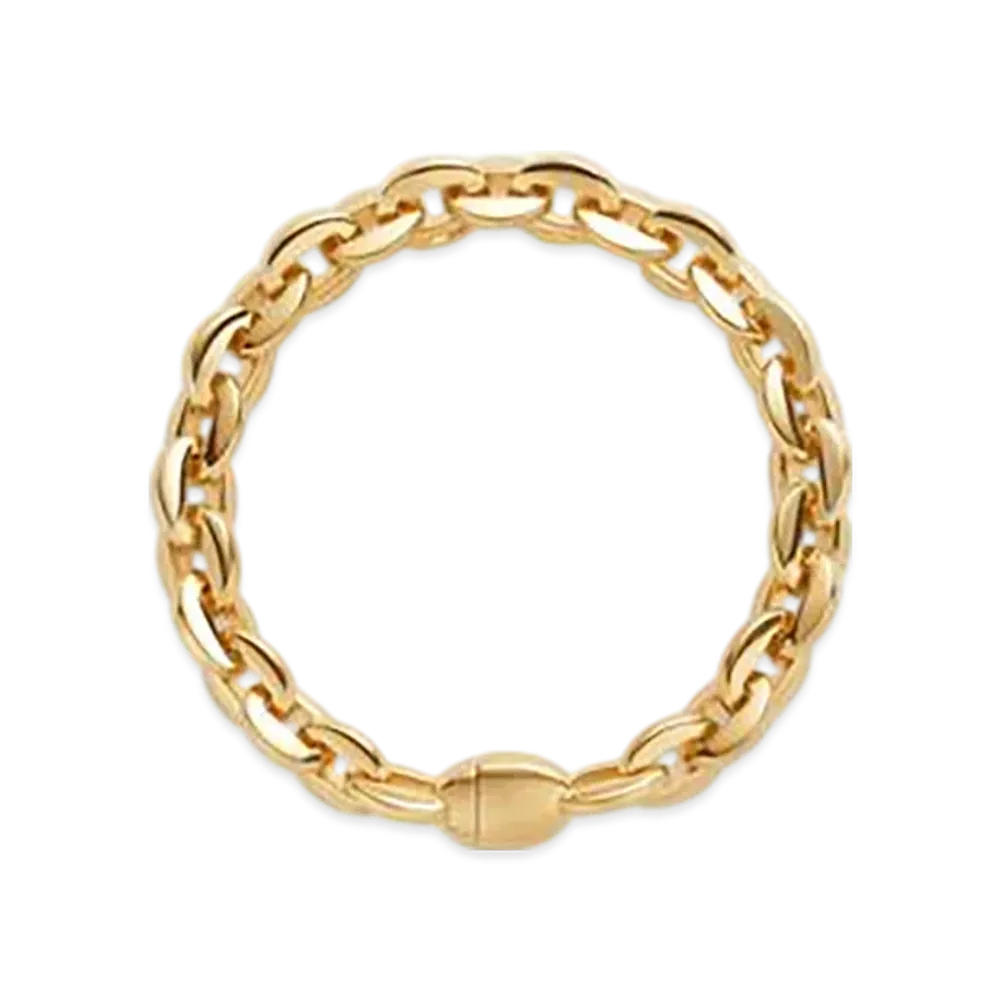 Bottega Veneta Shape Chain Bracelet "Yellow Gold"