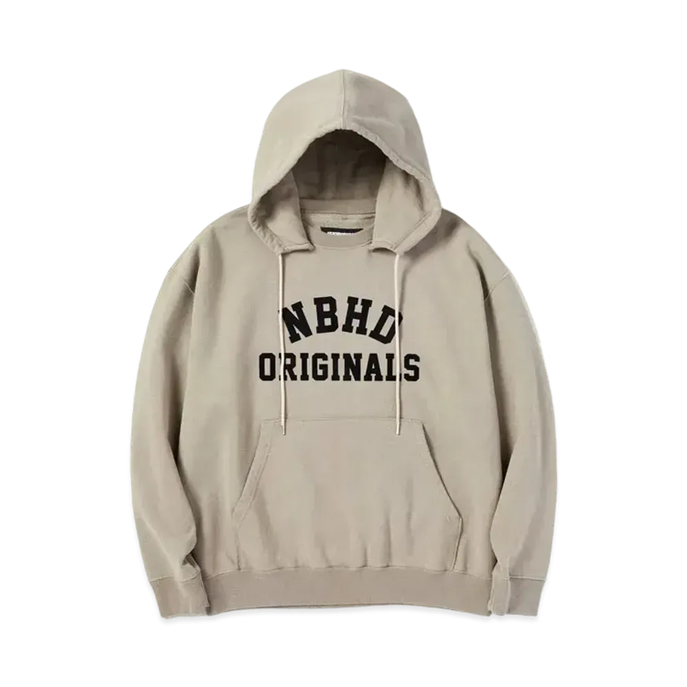 NEIGHBORHOOD SULFUR DYE / C-HOODED . LS "Greige"