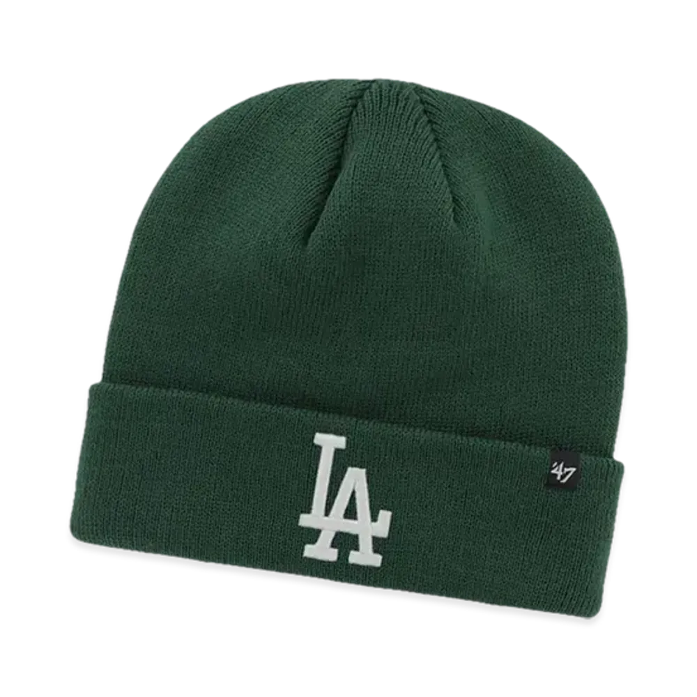47 MLB Raised Cuff Knit "LA Dark Green"