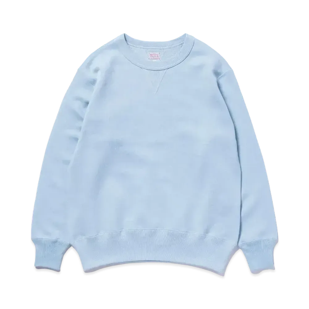 THE REAL McCOY'S 10 OZ. Loopwheel Crewneck Sweatshirt "Saxe"