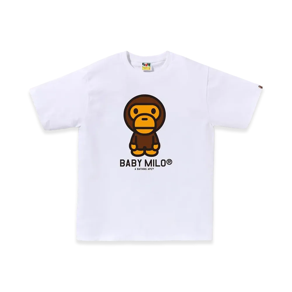 A BATHING APE Baby Milo Tee "White"