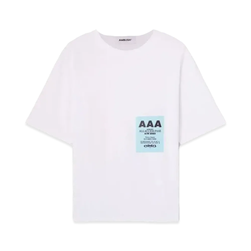 AMBUSH Pass Graphic T-Shirt "White"