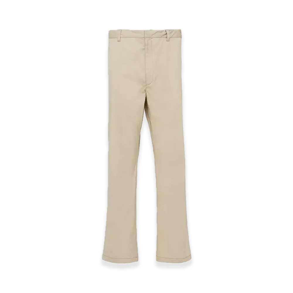 PRADA Poplin Stretch Pants "Beige"