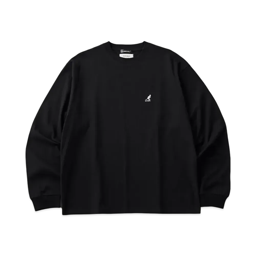 Kangol MONO-MART Exclusive Logo Oversize LS Tee "Black"
