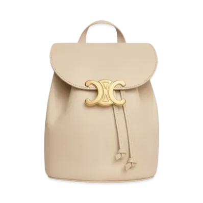 CELINE Backpack Celine Bonnie in Smooth Calfskin "Nude"