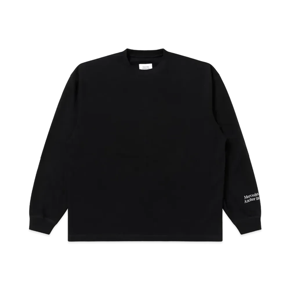 Mercedes Anchor Inc. Oversized Wool Crew "Black"
