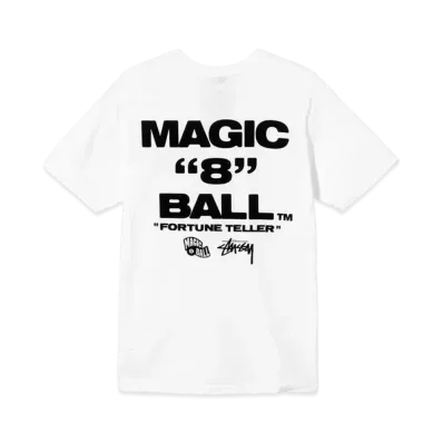 Stussy MAGIC 8 BALL TEE "White"