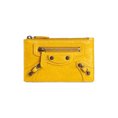 BALENCIAGA Women's Le City Long Coin & Card Holder "Marge Yellow"