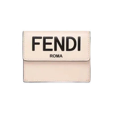 FENDI Micro Tri-fold Wallet "Pink"