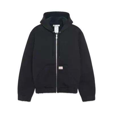 Stussy x Our Legacy Work Shop Scuba Zip Hoodie "Black Scub "