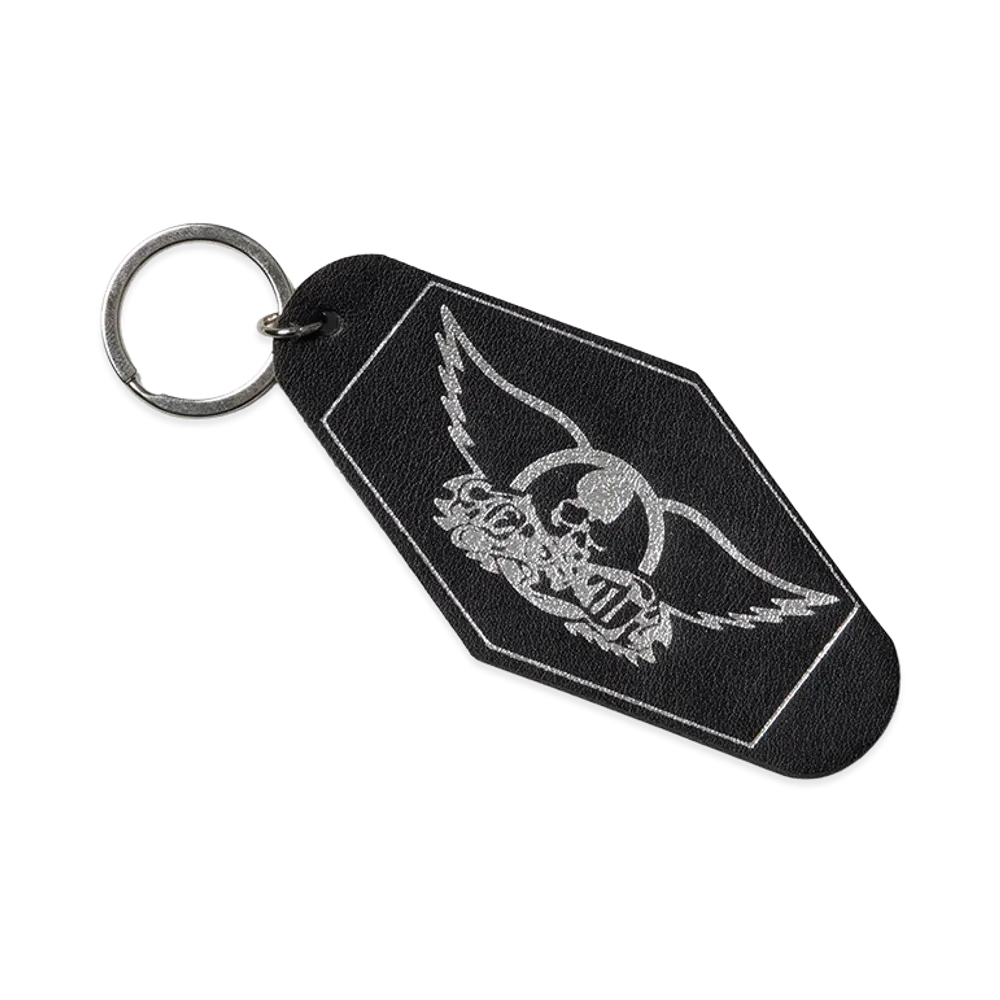MASTERMIND WORLD x AEROSMITH Wing And Skull Logo Keychain "Black"