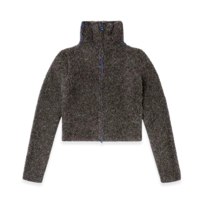 Diesel M-Eleonere Zip Cardigan With Contrast Interior "Dark Grey"