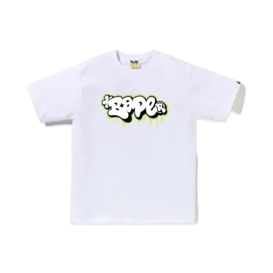 A BATHING APE Bape Graffiti Logo Tee "White"