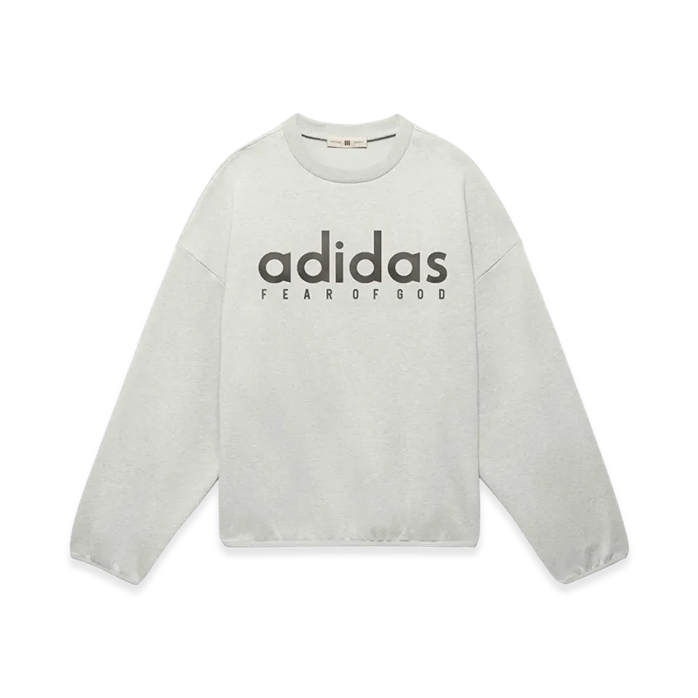 adidas x FEAR OF GOD ATHLETICS Cotton Fleece Crew Neck "Medium Grey Heather"