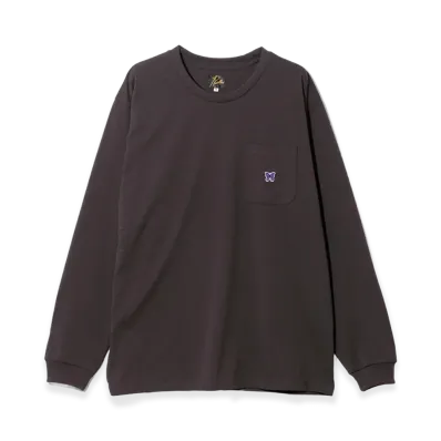 NEEDLES L/S Crew Neck T-Shirt Poly Jersey "DarkPurple"