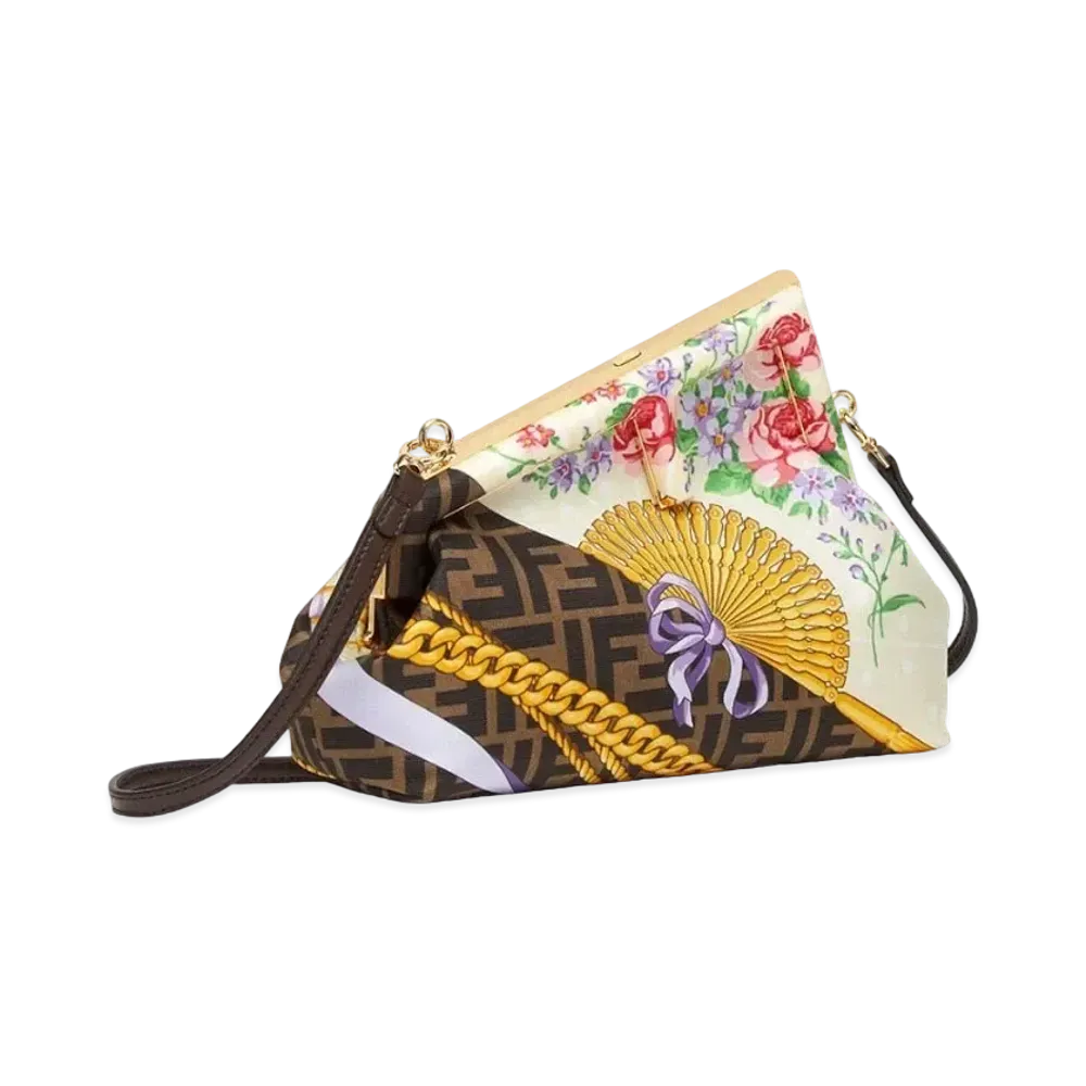 FENDI x Versace Fendace Bag In Multicolor Silk Print "Multicolor"