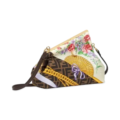 FENDI x Versace Fendace Bag In Multicolor Silk Print "Multicolor"