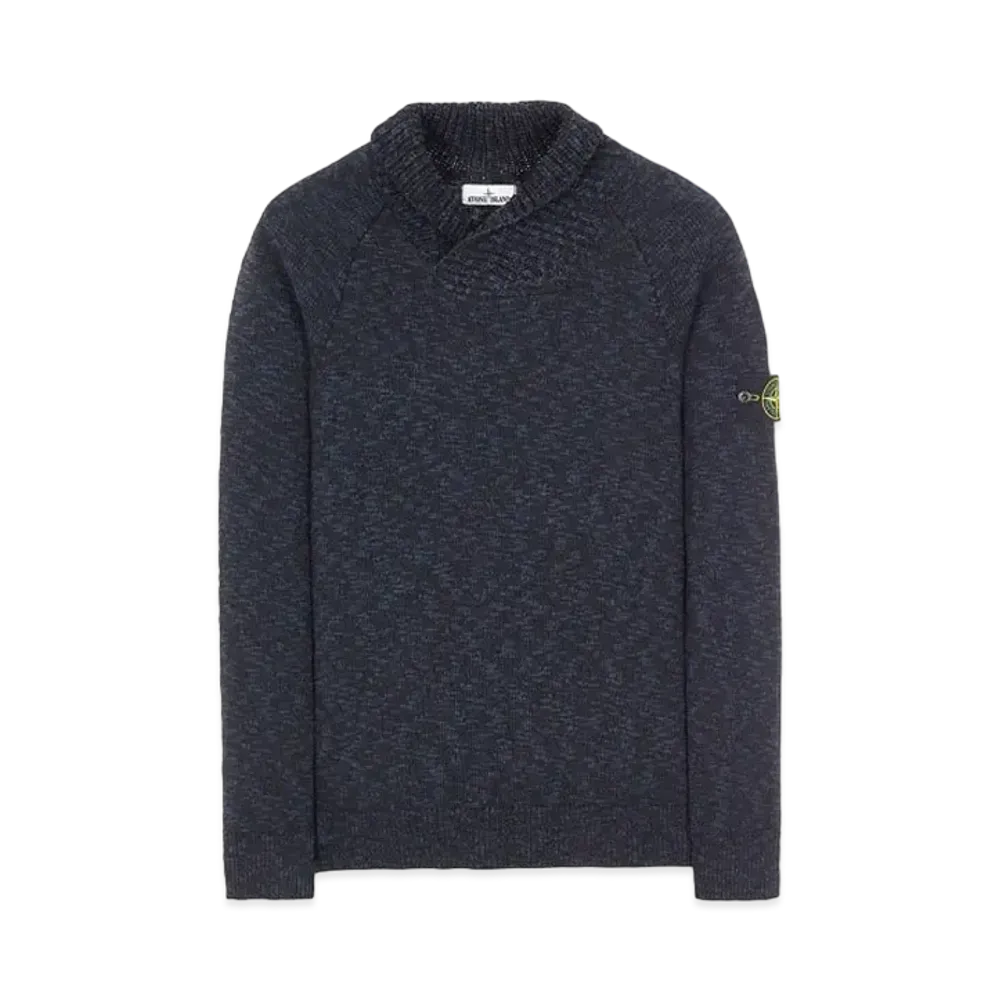 Stone Island 529D3 COTTON WOOL MELANGE "Blue"